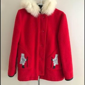 Womens vintage James Bay wool Parka.